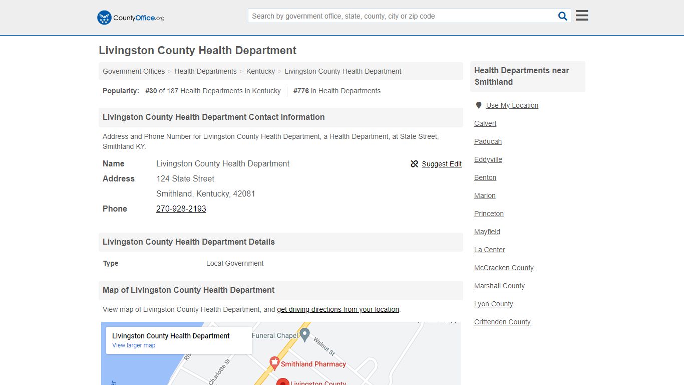 Livingston County Health Department